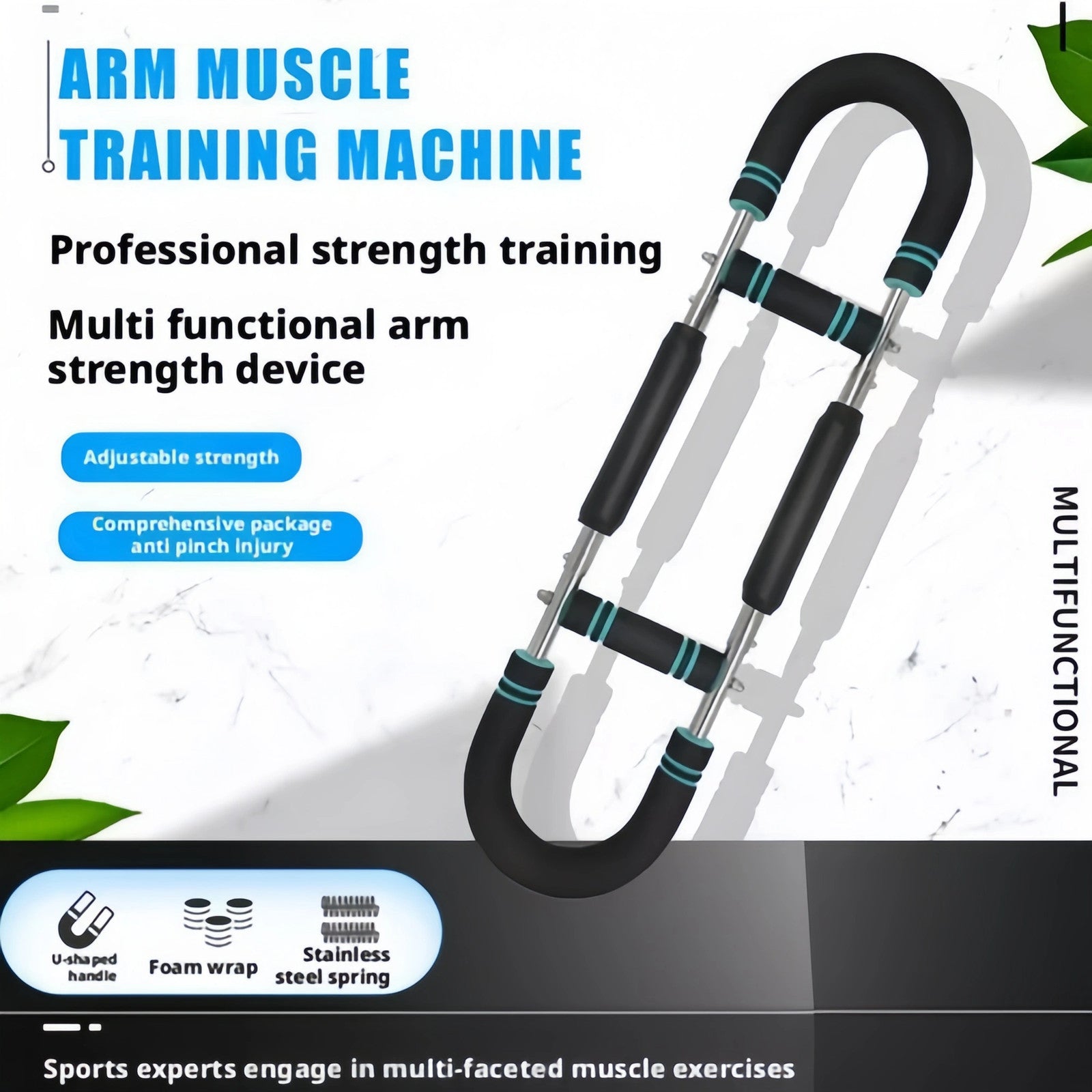 Twister Arm Trainer, 60-100Lb Adjustable Chest Workout Equipment for Men & Women