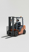 Heavy-Duty Forklift with Reinforced Mast