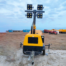 9m Mobile LED Lighting Tower – 360° Telescopic Mast