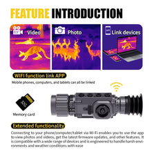 Thermal Imaging Scope 384x288 35mm Infrared Thermal Monocular TS-335LRF Long Range Night Vision Device for Outdoor Activities