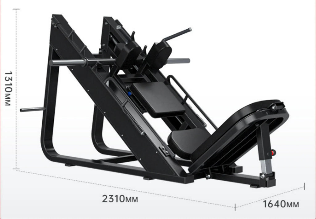 Dinuo Commercial Gym Equipment Leg Press Hack Squat Bodybuilding Plate Loaded 45 Degree Leg Press Hack Squat Trainer