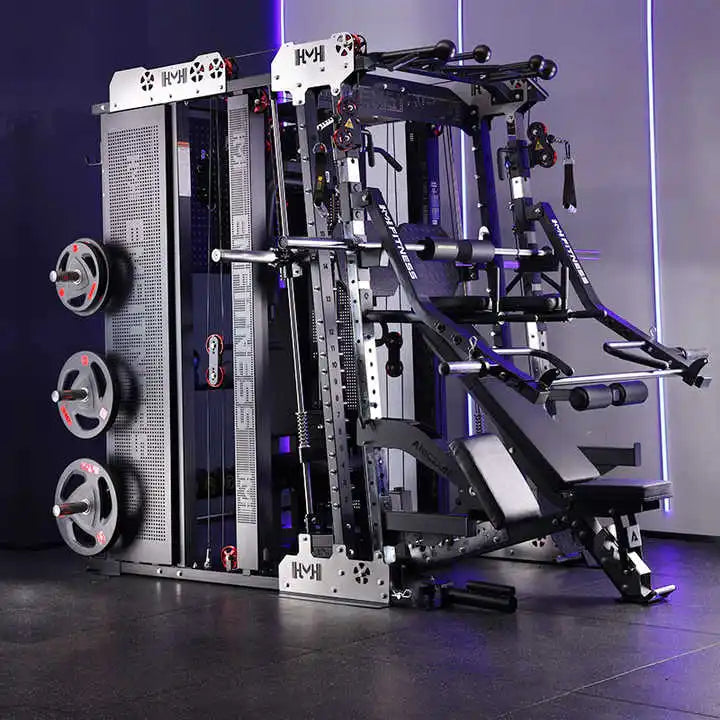 New Product Factory Multi-functional Strength Training  Smith Machine Commercial Gym Equipment Cable Crossover Smith Machine