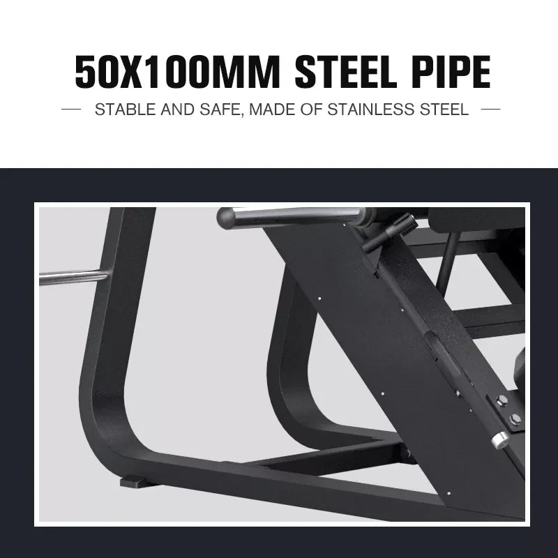 Hot Sale Commercial Gym Equipment Fitness Plate Loaded Leg Strength Sports Training 45 Degree Hack Slide Squat Leg Press Machine