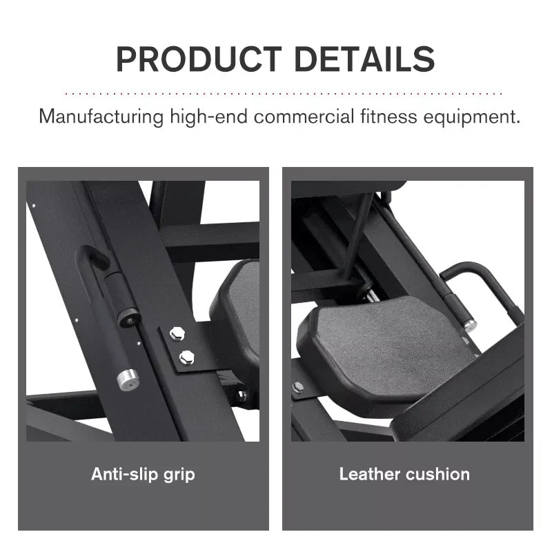 Hot Sale Commercial Gym Equipment Fitness Plate Loaded Leg Strength Sports Training 45 Degree Hack Slide Squat Leg Press Machine