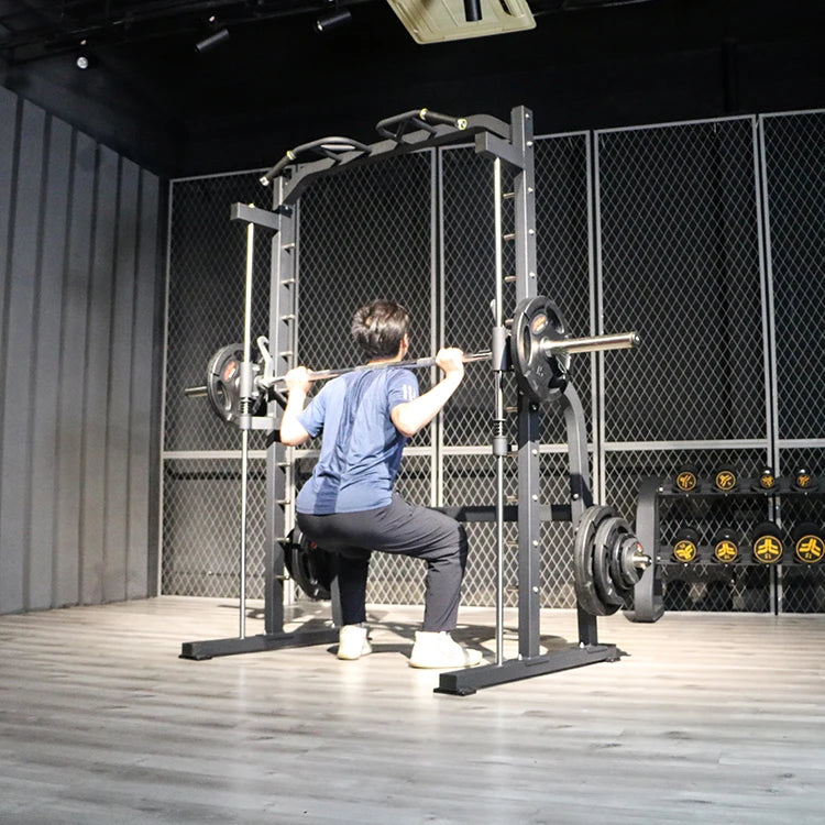Wholesale Multifunctional Power Cage Squat Rack Smith Machine Gym Equipment for Body Building Benches & Racks