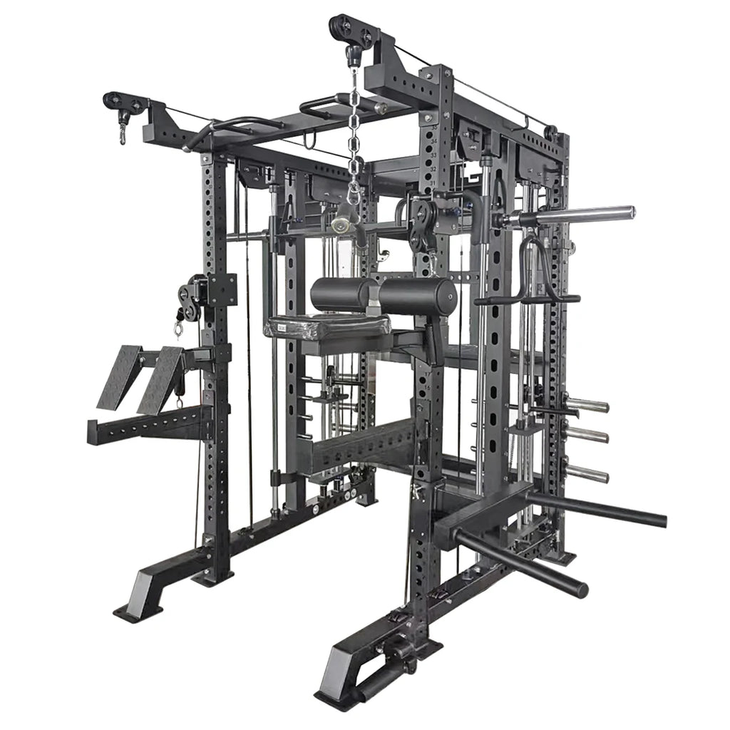 Commercial Gym Equipment Smith Machine Multi Functional Power Squat Rack Cable Machine