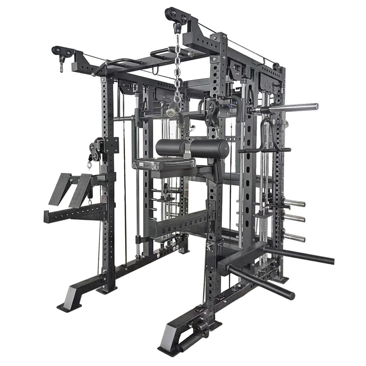 Commercial Gym Equipment Smith Machine Multi Functional Power Squat Rack Cable Machine