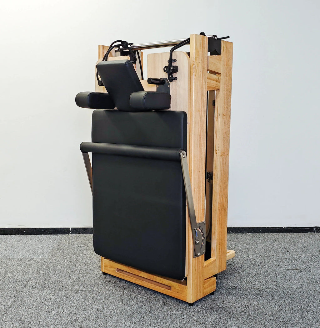 Commercial Reformer Maple Oak Wooden Foldable Home Gym Equipment  Machine  Folding Pilates