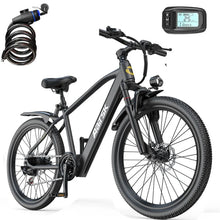 US Warehouse 26 Inches City Ebike with Rear 250W Motor 25km/h Speed Road Bicycle Free Shipping