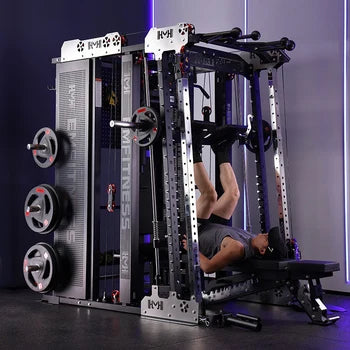New Product Factory Multi-functional Strength Training  Smith Machine Commercial Gym Equipment Cable Crossover Smith Machine