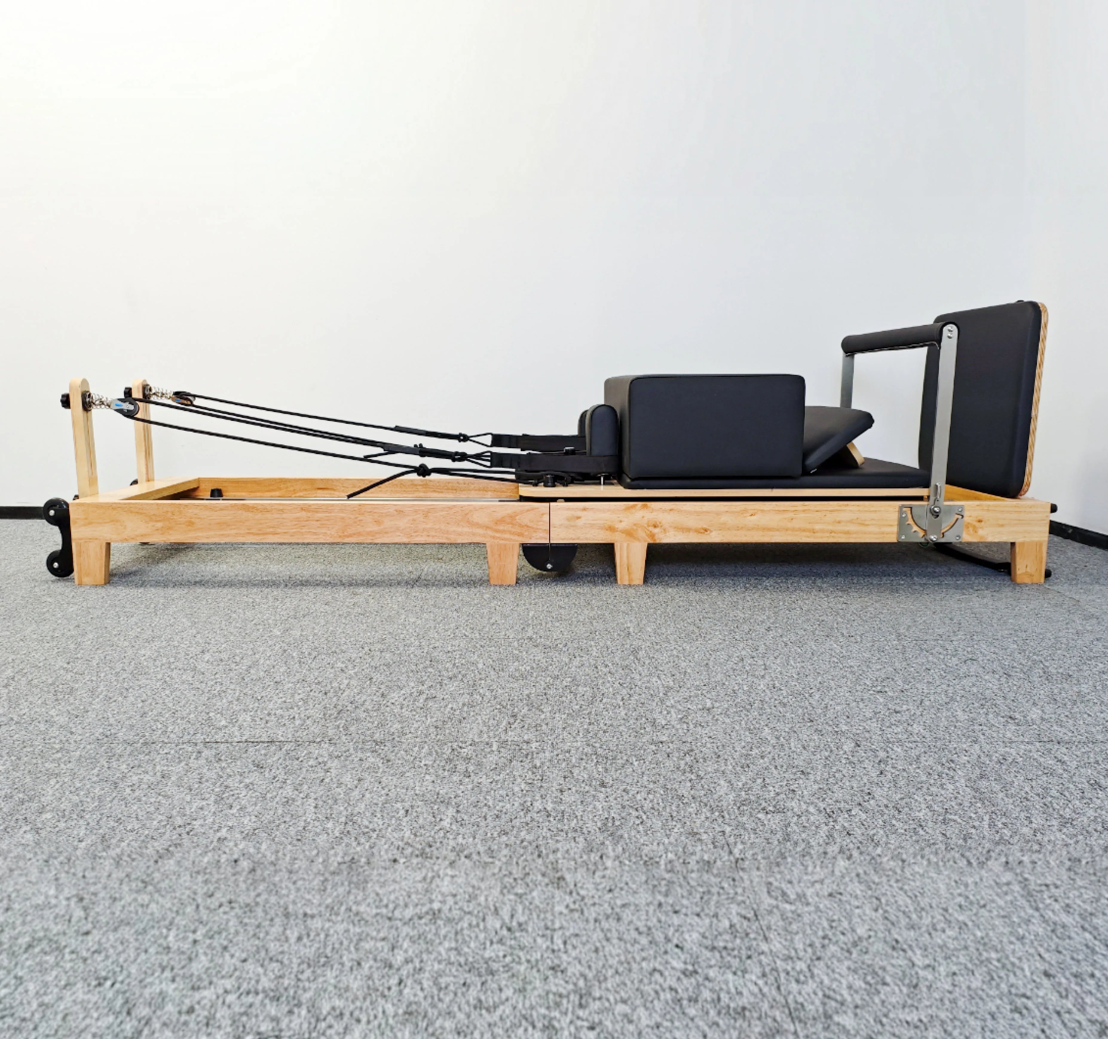 Commercial Reformer Maple Oak Wooden Foldable Home Gym Equipment  Machine  Folding Pilates