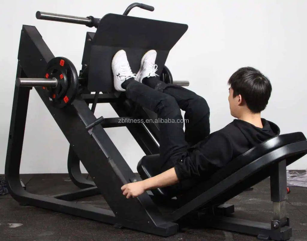 Hot Sale Commercial Gym Equipment Fitness Plate Loaded Leg Strength Sports Training 45 Degree Hack Slide Squat Leg Press Machine