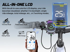 ONESPORT OT05 36V Hybrid Electric Bike 250W Brushless Adult Vlo Lectrique Vlo Lectrique City Off-Road Electrical Bicycle for