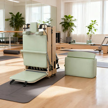 2026 Durable Wooden Pilates Reformer Home Gym Equipment Foldable Beech Oak Wood Accessories for Body Fitness