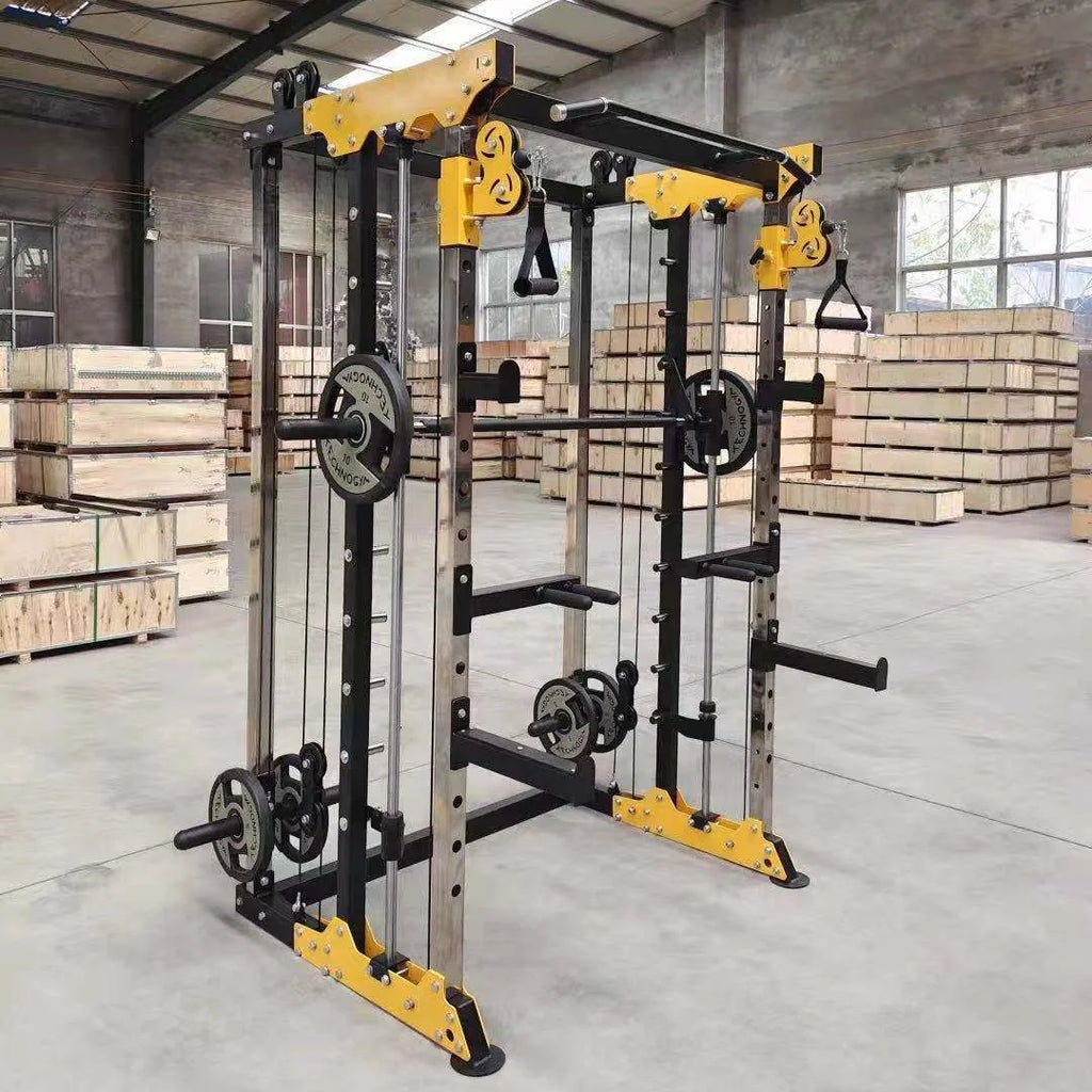 IN STOCK Gym Equipment Home Fitness Accessories Multi-function Power Rack Smith Machine Squat Rack DY-6002