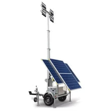 Customized Mobile Solar Lighting Tower Portable Solar LED Lighthouse Tower with Trailer & Battery Storage