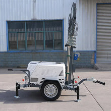 Diesel Generator Mobile Lighting Tower with Towable Trailer and LED Lamps for Construction Mining Road Work Sites