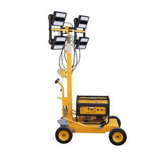 Generator Powered Mobile Lighting Tower Trailer Mounted LED Light Tower for Construction Site Night Work