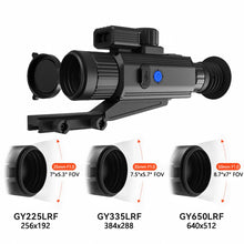 640x512 Thermal Imaging Scope with 50mm Lens, 50Hz, IP66 & Wi-Fi, Built-in Laser Rangefinder Ballistic Calculator Thermal Sight