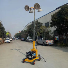 Diesel Powered Mobile Light Tower with LED Lamps Towable Lighting Equipment for Road Repair Mining