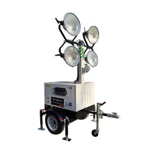 Diesel Mobile Lighting Tower with Hydraulic Mast Towable Trailer for Road Construction Mining Night Work Sites