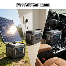 Outdoor Portable Power Station 3000W Solar Generator LiFePO4 Battery Emergency Power Supply with Flashlight for Camping RV Car