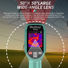 MASTFUYI FY12 Handheld Thermal Imager -20~550°C 15 False Color Non-contact Temperature Measurement 50×50° Large Field of View
