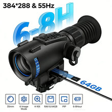 GOYOJO GRL335/GRL335 Thermal Scope for Hunting, 384x288 Thermal Vision Riflescope, Thermal Night Vision Scope with 64GB Storage