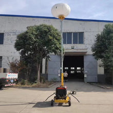 Diesel Powered Mobile Light Tower with LED Lamps Towable Lighting Equipment for Road Repair Mining