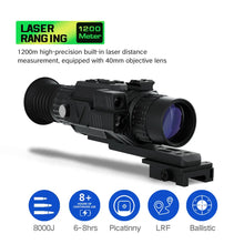 TRV 4K Hunting Night Vision Scope with LRF PIP Video Rec WIFI Support OEM 4-16X Digital Night Vision Monocular for Hunting Sight