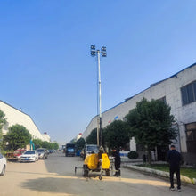 Diesel Generator Mobile Lighting Tower with LED Lamps and Towable Trailer for Mining Construction Road Work Use