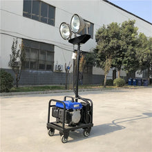 Diesel Powered Mobile Light Tower with LED Lamps Towable Lighting Equipment for Road Repair Mining