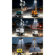Diesel Mobile Lighting Tower with Hydraulic Mast Towable Trailer for Road Construction Mining Night Work Sites