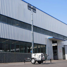 Diesel Generator Mobile Lighting Tower with Towable Trailer and LED Lamps for Construction Mining Road Work Sites
