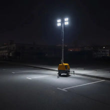 Trailer Mounted Mobile Lighting Tower Diesel Generator LED Light Tower for Road Repair Mining and Job Site Work