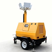 Diesel Generator Mobile Lighting Tower Trailer Mounted Towable LED Light Tower for Construction Road Work