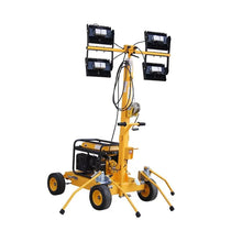 Generator Powered Mobile Lighting Tower Trailer Mounted LED Light Tower for Construction Site Night Work