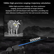 640x512 Thermal Imaging Scope with 50mm Lens, 50Hz, IP66 & Wi-Fi, Built-in Laser Rangefinder Ballistic Calculator Thermal Sight