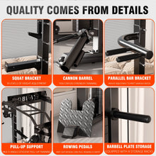 Smith Machine Trainer, Household Fitness Equipment, Multi-functional Integrated Power Rack, Deep Squat GantryGarage Gym Setup