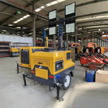 Mobile Generator Lighting Tower Trailer Mounted LED Light Tower for Outdoor Construction Mining and Emergency Work