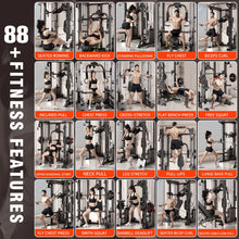 Smith Machine Trainer, Household Fitness Equipment, Multi-functional Integrated Power Rack, Deep Squat GantryGarage Gym Setup