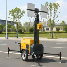 Portable Generator Mobile Light Tower with Towable Trailer for Emergency Lighting Road Repair and Mining Work Use