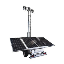 Customized Mobile Solar Lighting Tower Portable Solar LED Lighthouse Tower with Trailer & Battery Storage