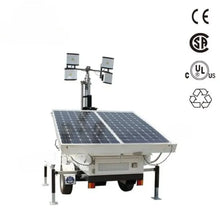 Solar Mobile Lighting Tower Trailer Mounted Portable LED Light Tower for Emergency Road Repair