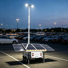 Solar Mobile Lifting Light Tower With Light Tracking System FOB Customizable High Power Construction Site Lighting Equipment