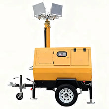 Diesel Generator Mobile Lighting Tower Trailer Mounted Towable LED Light Tower for Construction Road Work