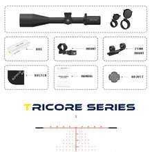 SPINA OPTICS Tricore FFP ED 8-48x56 First Focal Plane Scope Extra-Low Dispersion Glass w Scope mount,300m Remote Hunting