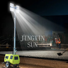 Hot Selling Mobile Solar Light Tower Telescopic Mast Solar Light Tower Portable Light Tower