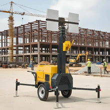 Portable Generator Mobile Light Tower with Towable Trailer for Emergency Lighting Road Repair and Mining Work Use