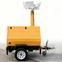 Diesel Generator Mobile Lighting Tower Trailer Mounted Towable LED Light Tower for Construction Road Work